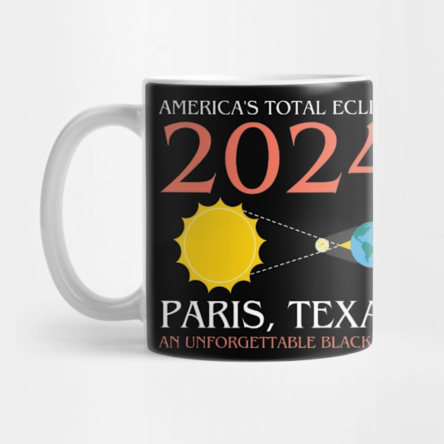 America's total eclipse 2024 Paris, texas an unforgettable blackout! by DesignHND